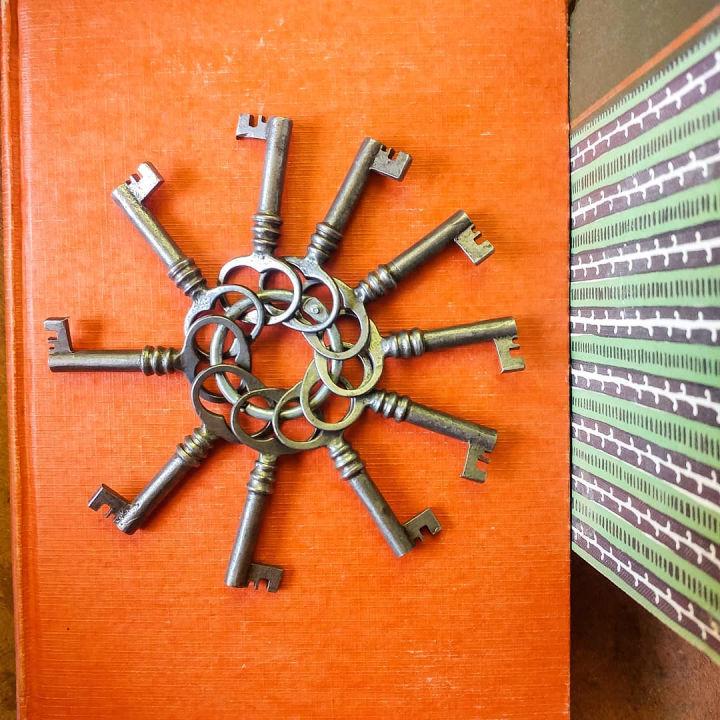 Decor Piece With Vintage Keys