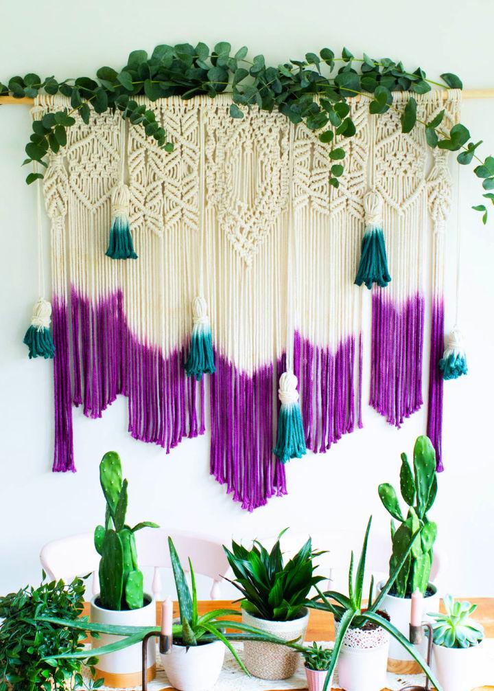 Dyed Macrame Backdrop