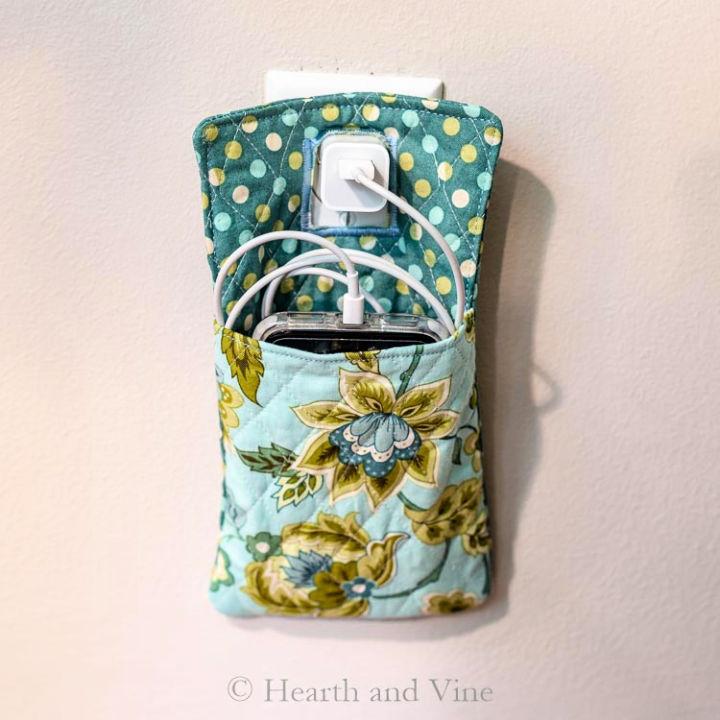 Fabric Phone Charger Holder