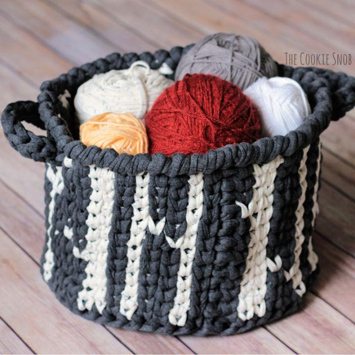 Free Crochet Forest Basket Pattern