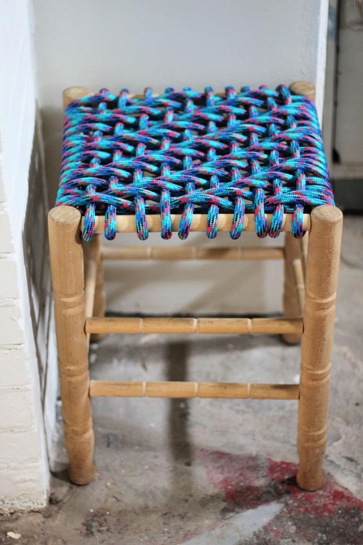 Funky Paracord Woven Stool
