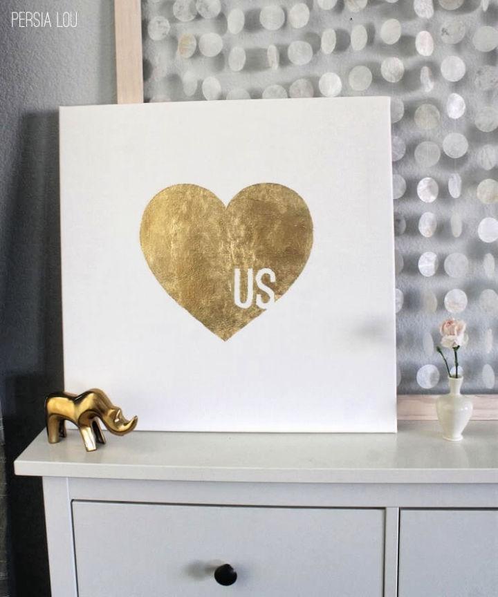 Gilded Graphic Canvas Art
