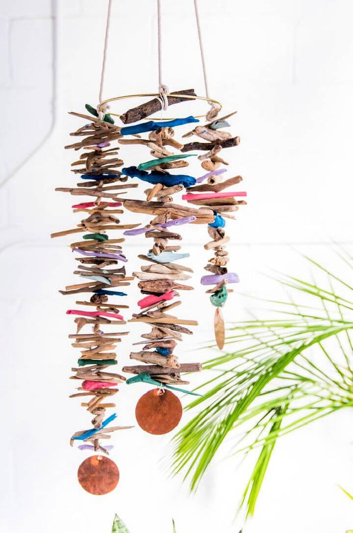 Hanging Mobile with Driftwood
