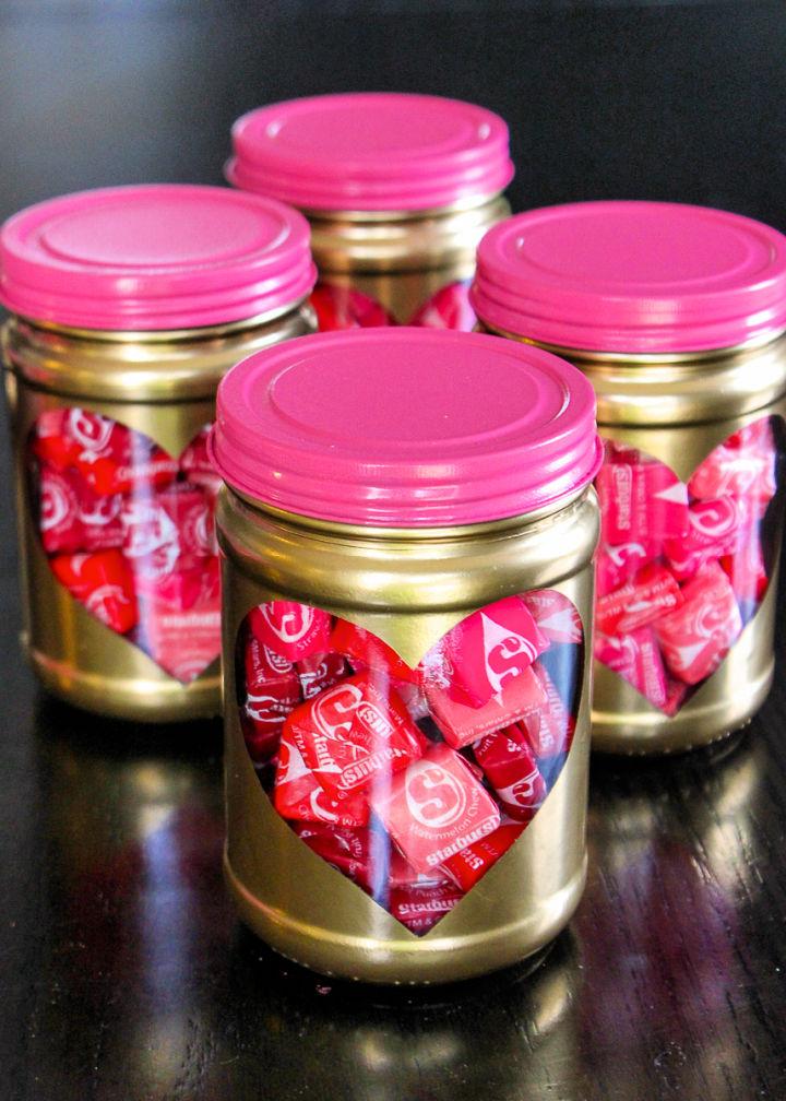 Heart Burst Valentine Treat Jars