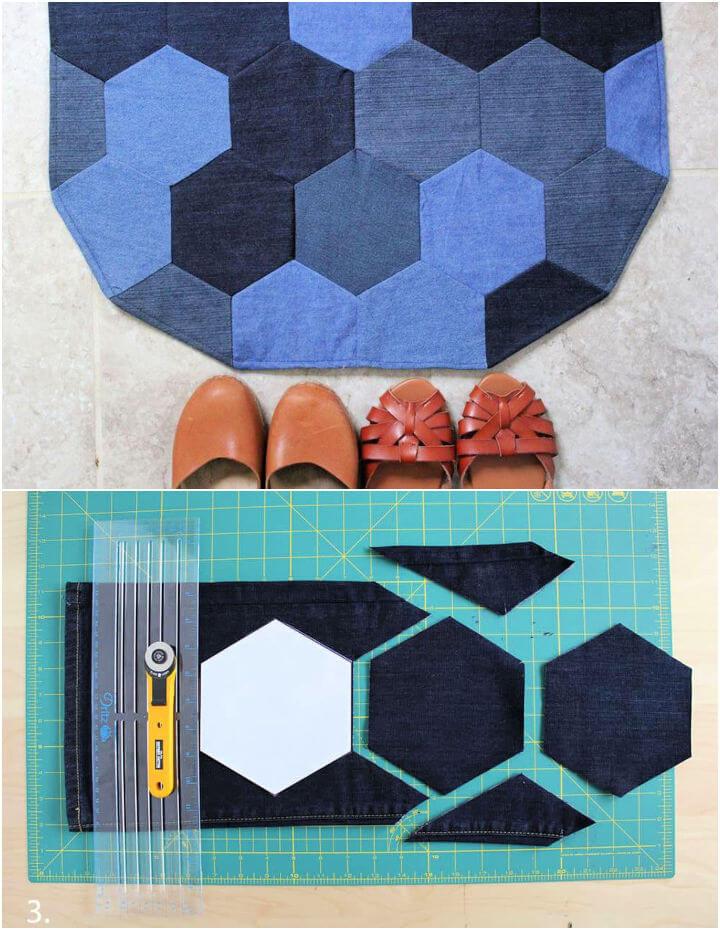 How To Sew A Denim Rug