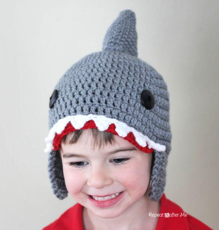 How to Crochet Shark Hat