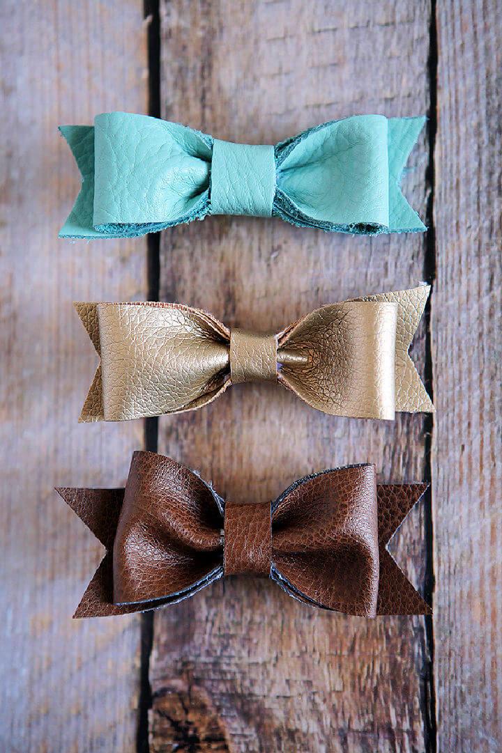 How to Make a Leather Hair Bows