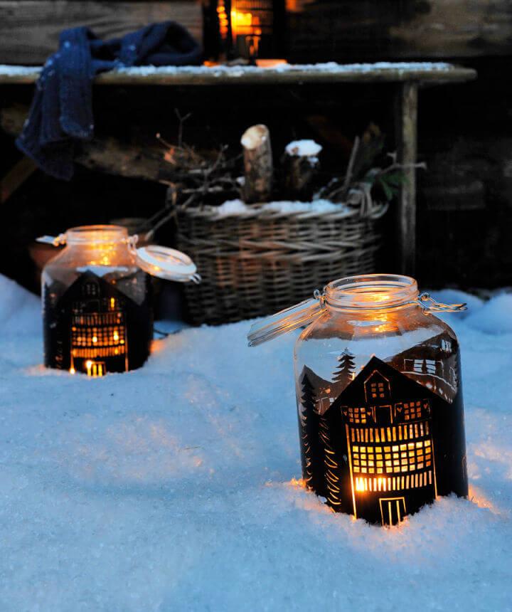 How to Make a Mason Jar Lantern