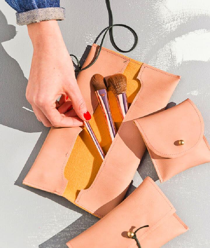 Leather Makeup Pouches