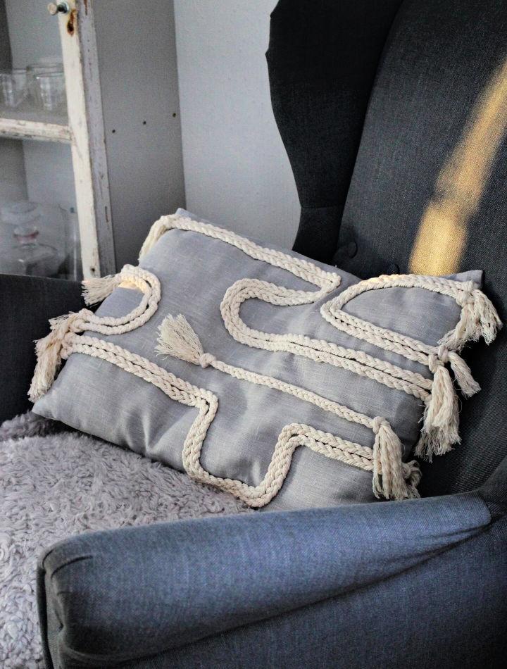 Macrame Boho Pillow