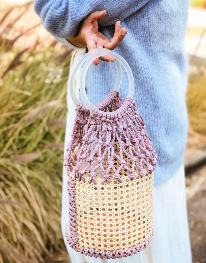 Macrame Bucket Bag