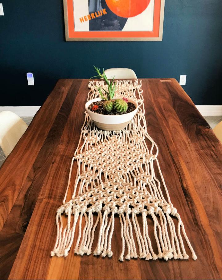 Macrame Table Runner