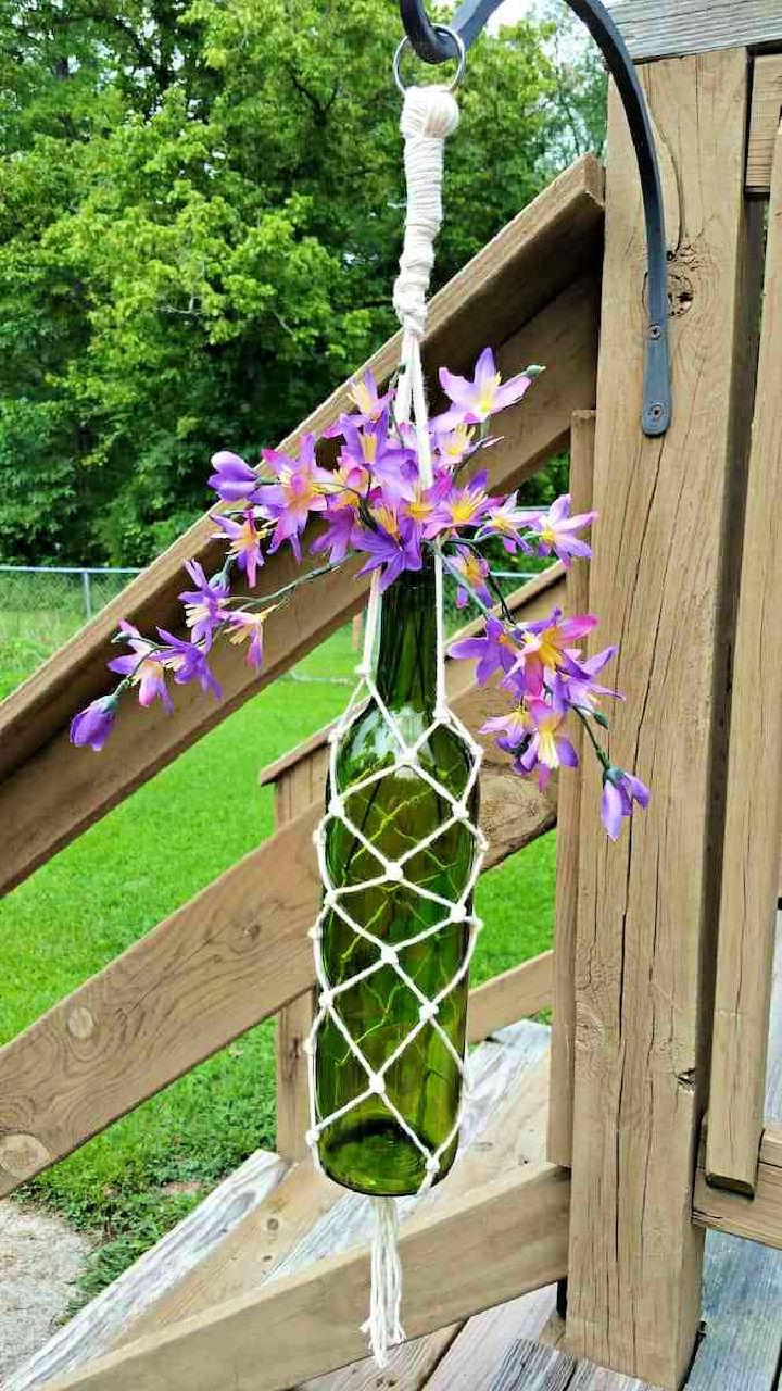 Macrame Wine Bottle Hanger