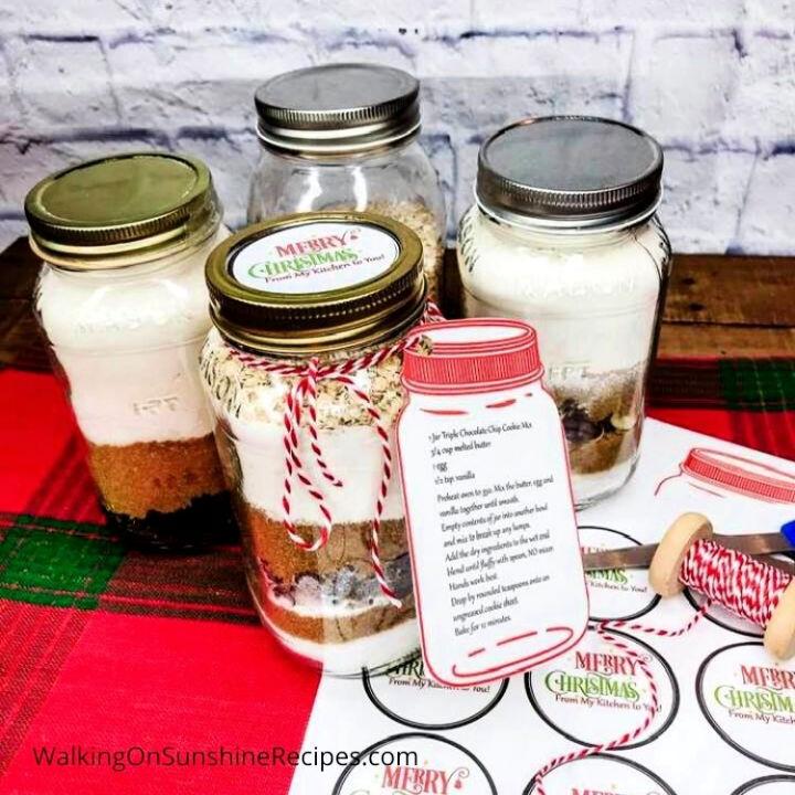 Mason Jar Gift with Cookie Mix