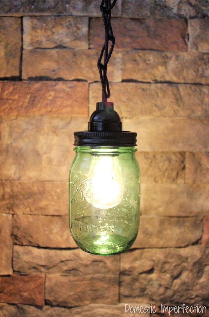 Mason Jar Pendant Light