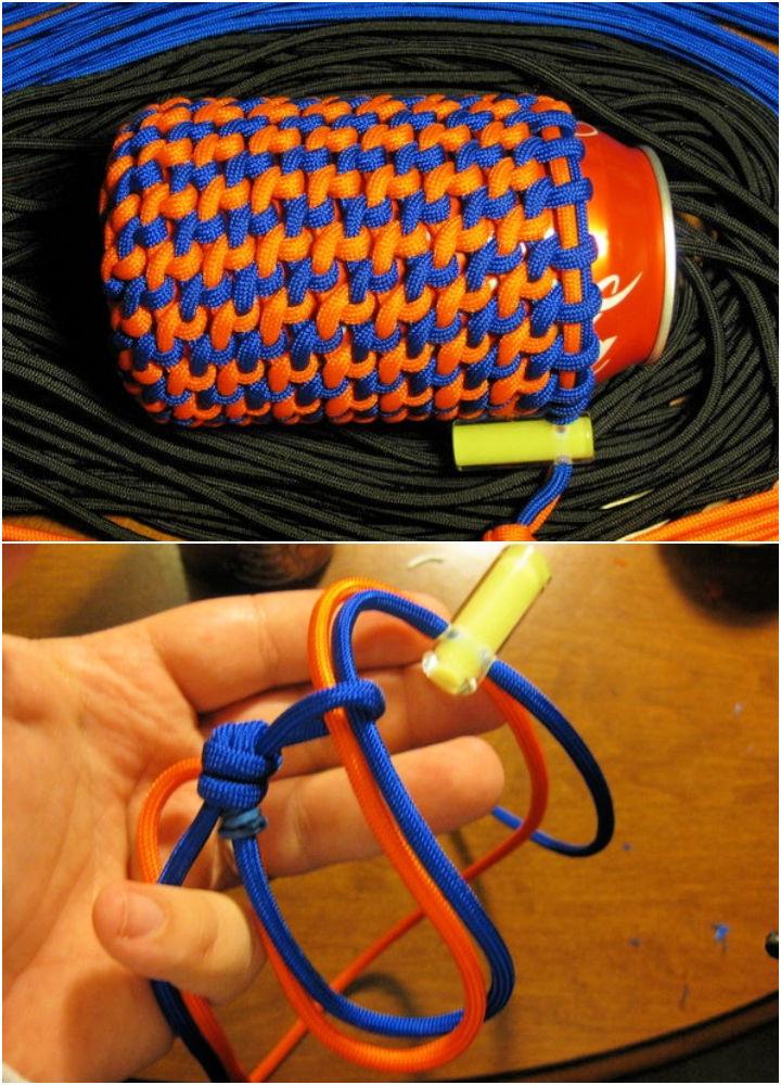 Multi Color Paracord Can Koozie
