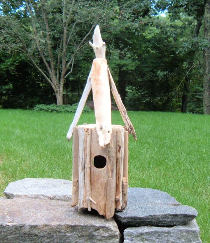 Natural Driftwood Birdhouse