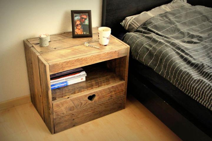 Pallet Nightstand or Side Table