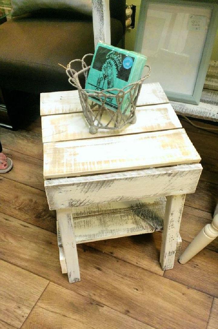 Pallet Rustic Side Table