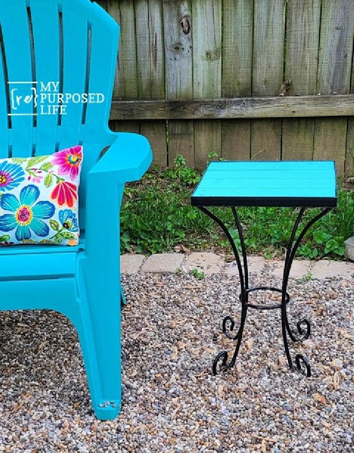 Pallet Top Side Tables for Outdoors