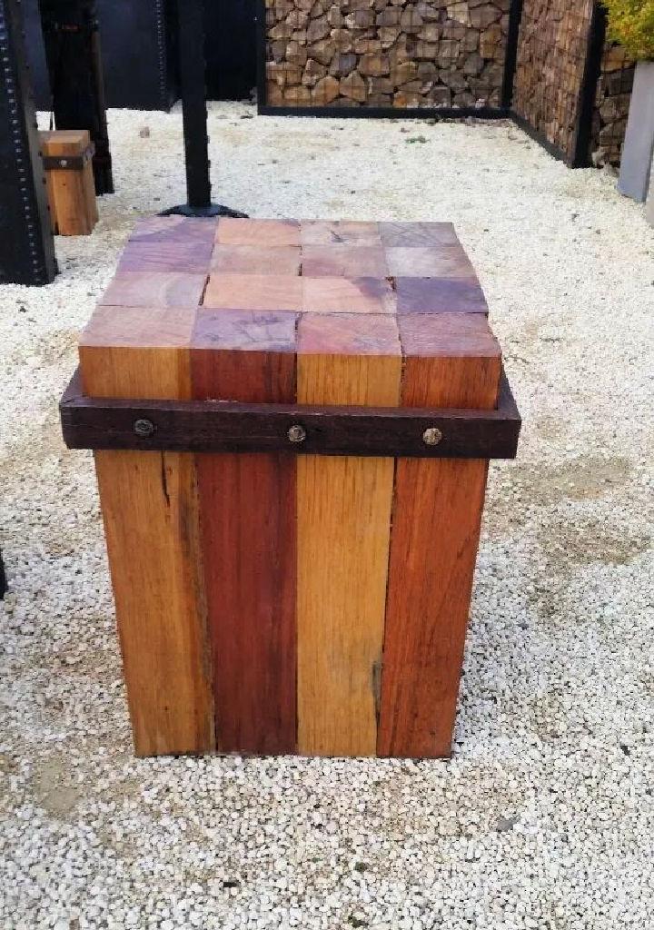 Pallets Outdoor Side Table