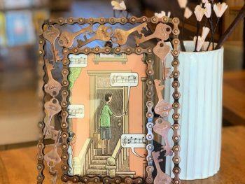 Picture Frame Out of Recycled Keys
