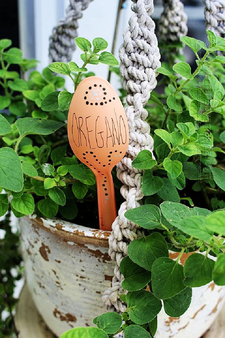 Plastic Spoon Plant Marker