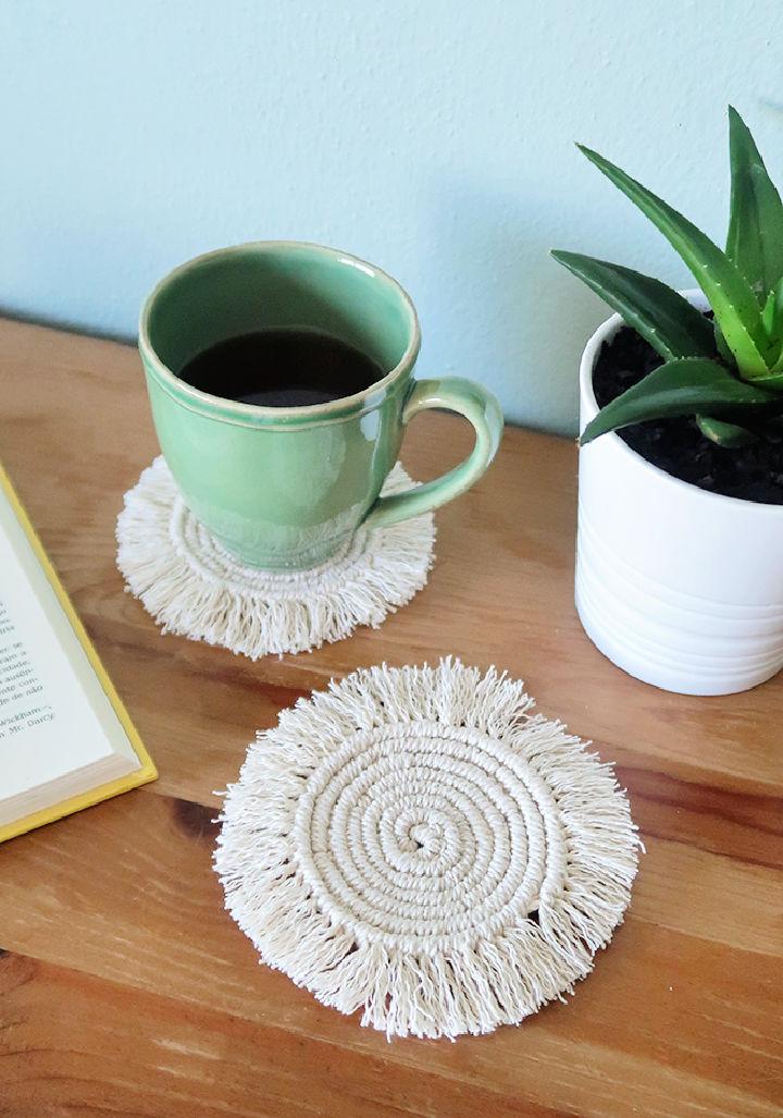 Round Macrame Boho Costers