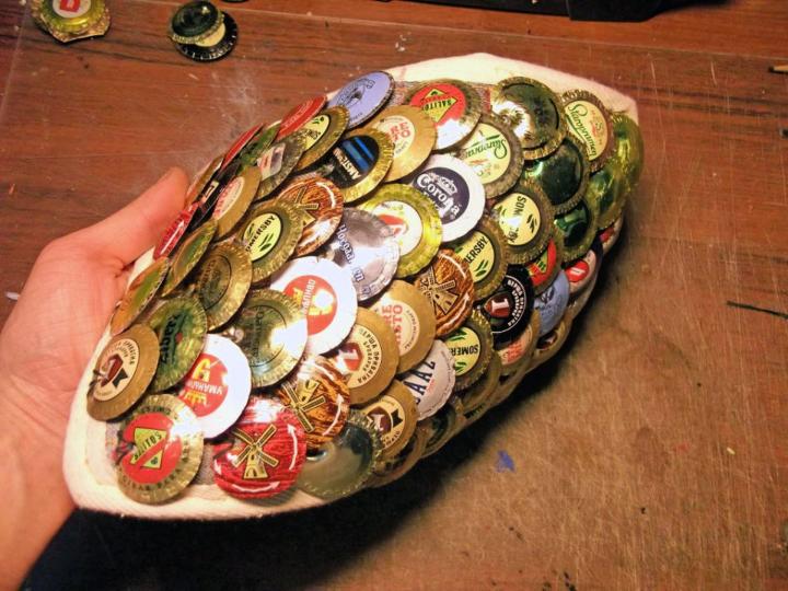 Scale Armor from Bottle Caps