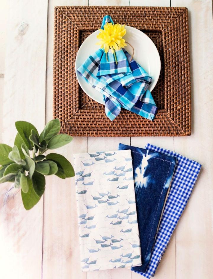Sew a Cloth Napkins with Mitered Corners