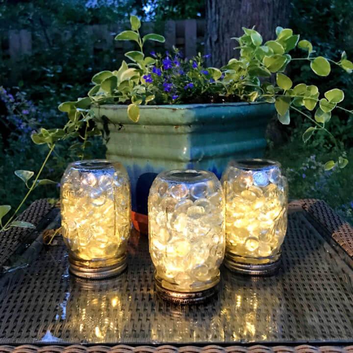 Solar Mason Jar Patio Lights