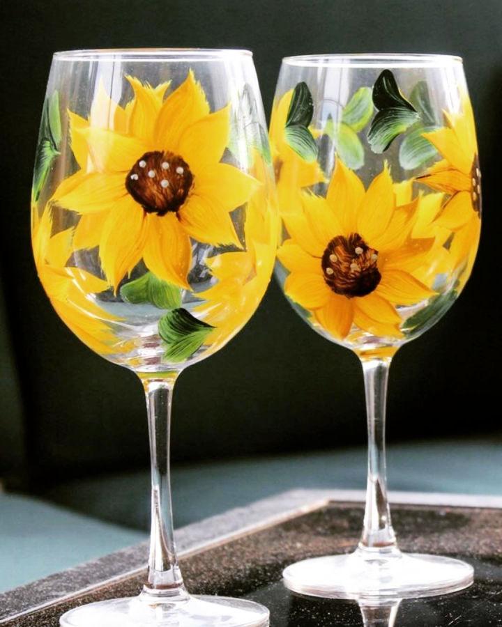 Sunflower Drinking Glasses