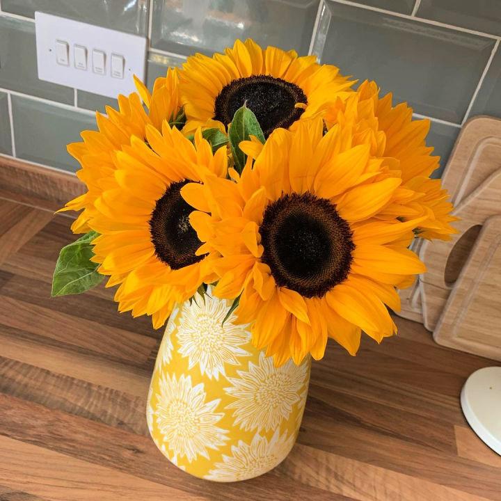Sunflower Vase for Kitchen