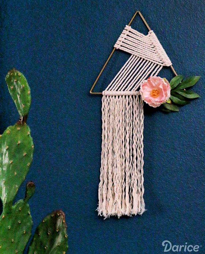 Triangle Macrame Wall Hanging