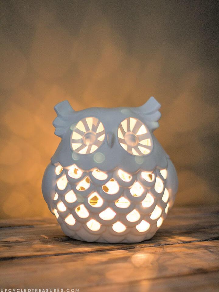 Upcycled Owl Nightlight