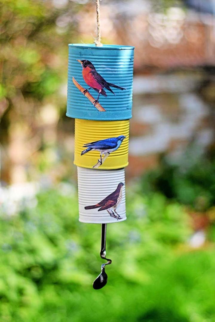 Upcycled Songbird Wind Chime