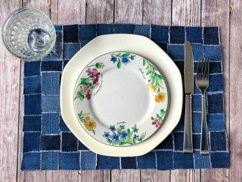 Upcycling Jeans Into Woven Placemats