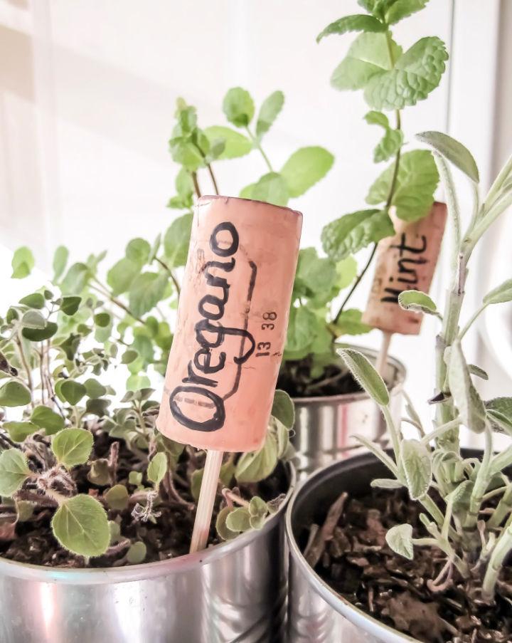 Using Corks For Herb Labels
