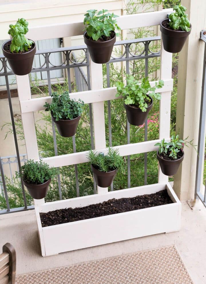 Vertical Balcony Herb Garden