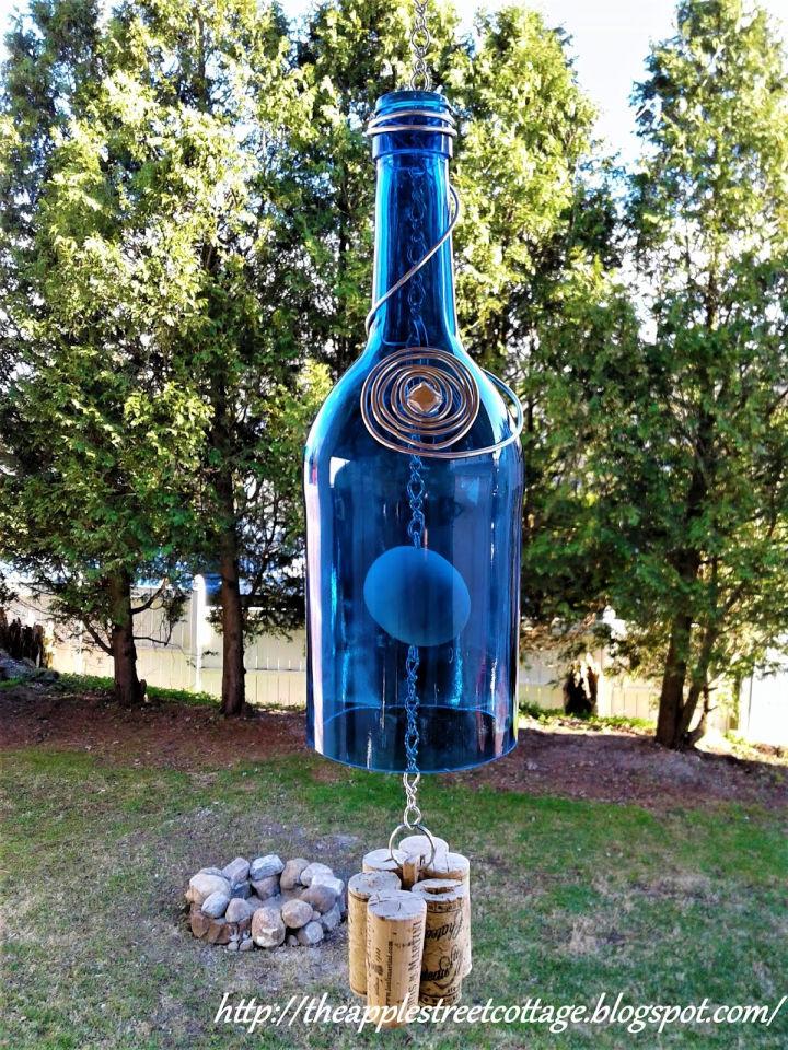 Wine Bottle Wind Chime DIY
