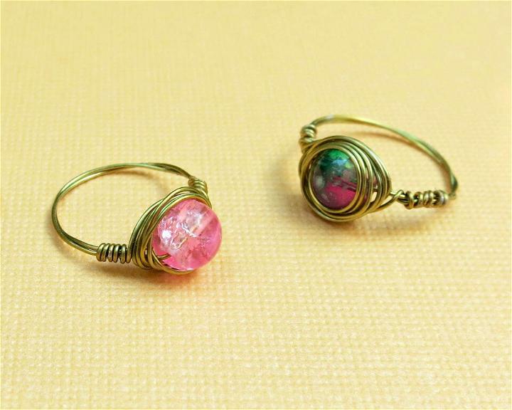 Wire Wrapped Bead Rings