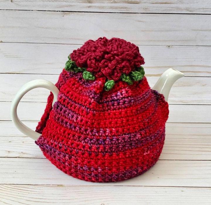 Blooming Flower Tea Cozy Crochet Pattern