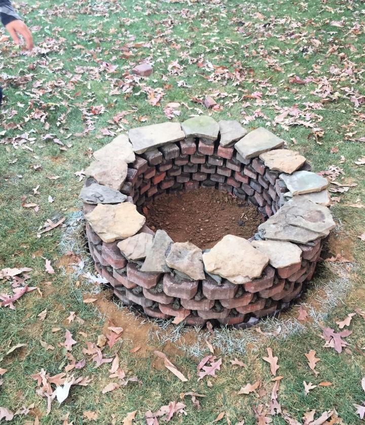 Brick Fire Pit from Scratch
