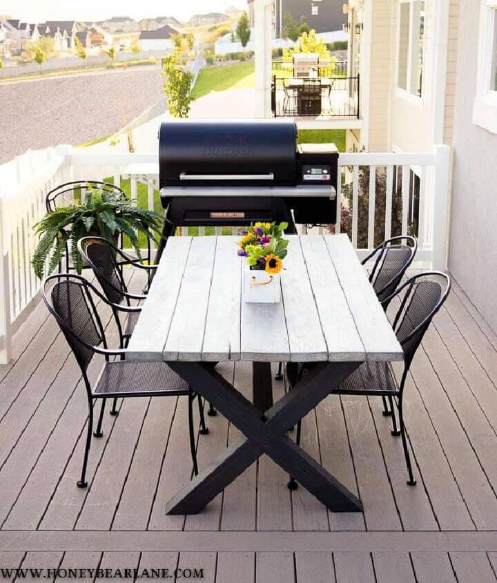 Build Your Own X Leg Outdoor Table
