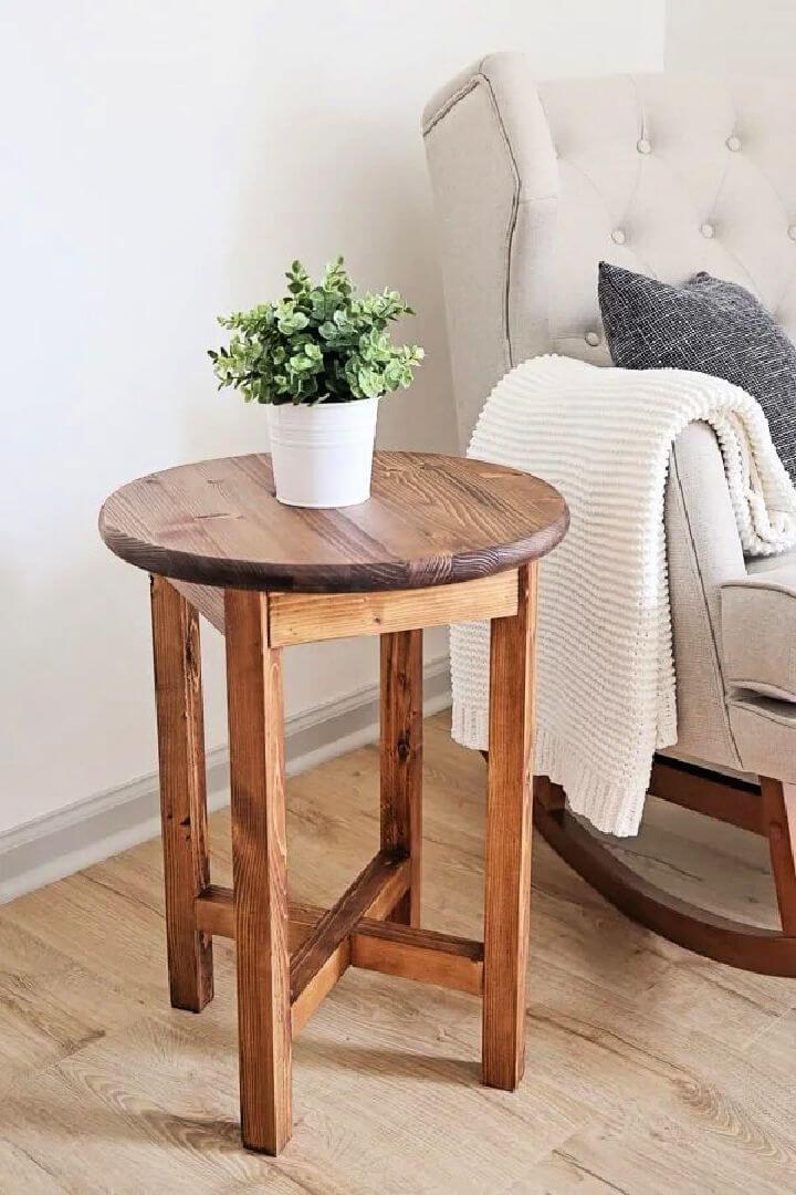 35 Best Diy End Table Plans And Ideas, How To Make A Side Table Out Of Wood