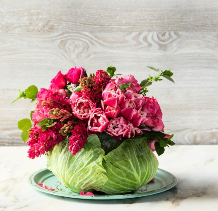 Cabbage Flower Centerpiece