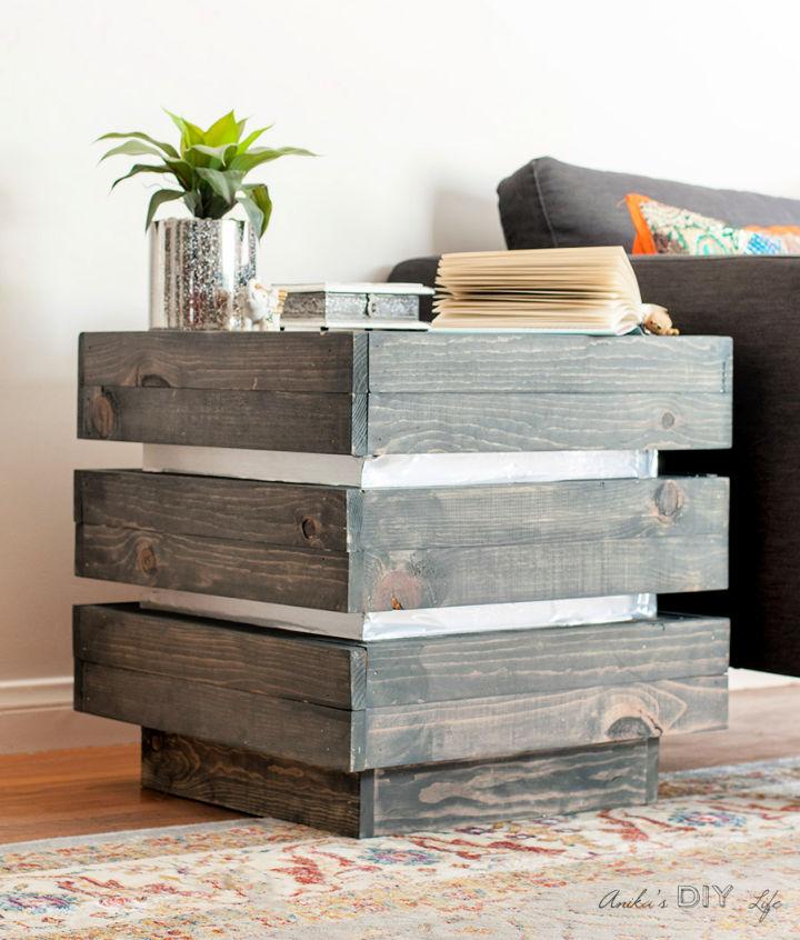 Chunky Tiered End Table