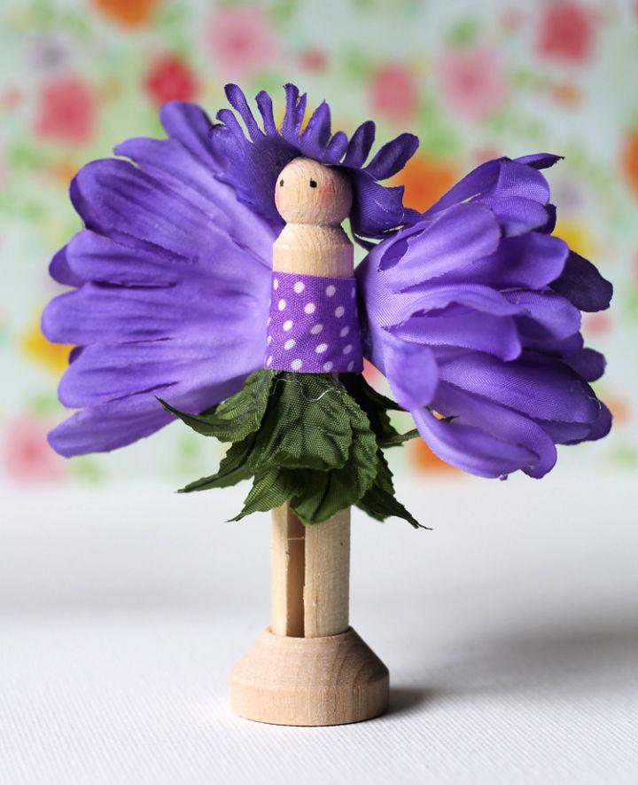 Clothespin Flower Fairy