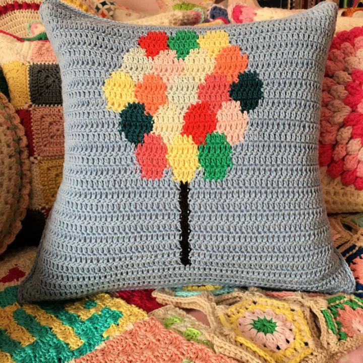 Crochet Balloons Pillow