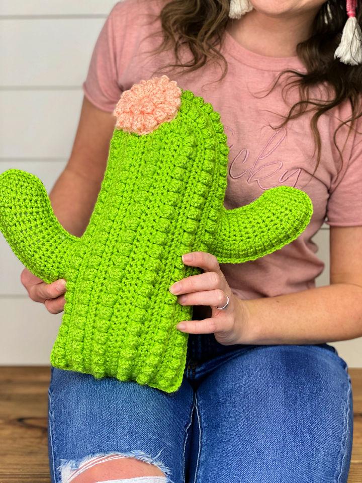 Crochet Cactus Pillow Pattern